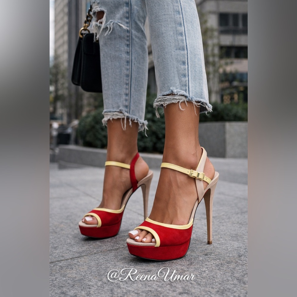 ✨ ALDO Platform Heels – Suede & Leather – Chic Statement ✨